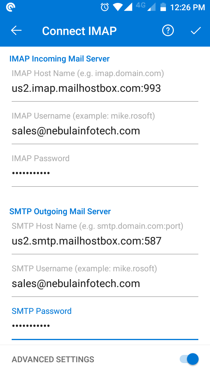 configuration mail exchange ovh outlook mobile